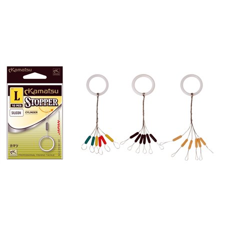 Stoper Gumowy na Żyłkę Czarny Wnek XL