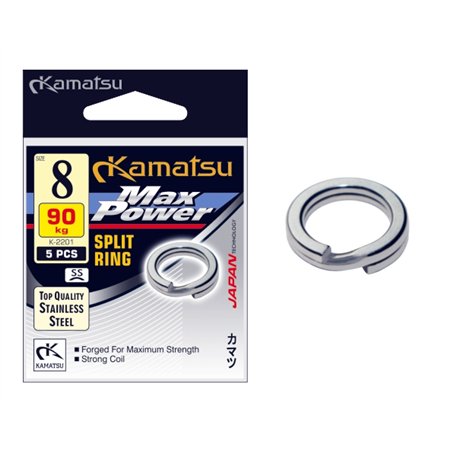 Max Power Split Ring K-2201 5.5mm 40kg SS