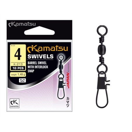 Barrel Swivel with Interlock Snap K-213 06