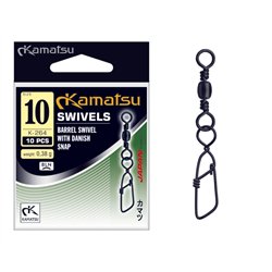 Barrel Swivel with Danish Snap K-264 08