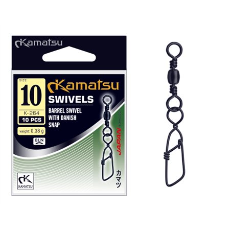 Barrel Swivel with Danish Snap K-264 08