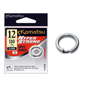 Hyper Strong Split Ring K-2199 SS 8mm 70kg