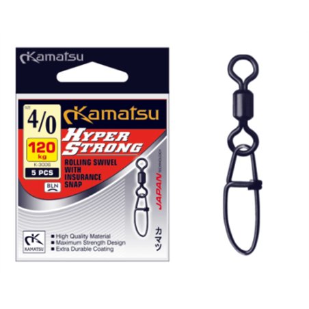 Hyper Strong Swivel with Snap 1/0 55kg K-3006