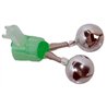 Double alarm bell 18mm 4 with glowstick slot