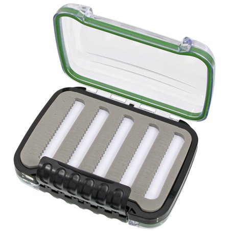 Fly Fishing Box Compartments:2 Double Sided 127x100x38mm