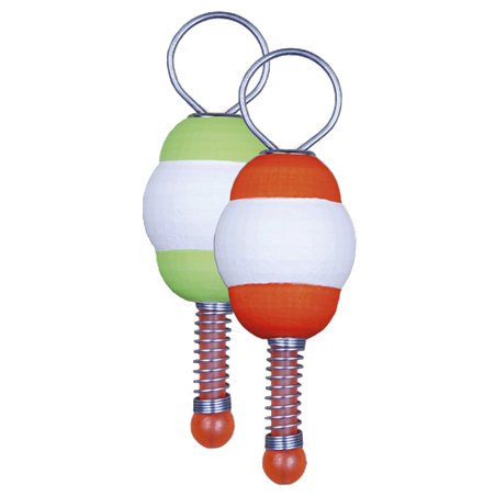 Neon coloured styrofoam hanging bite alarm M