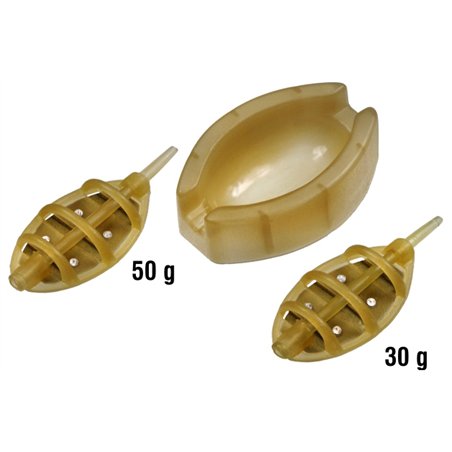 Team Carp Oval Method Feeder Kit 30g & 50g with Mould