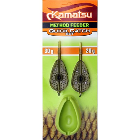 Quick Catch Method Feeders 20g and 30g Set with Mould