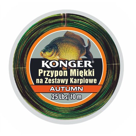 Plecionka Przyponowa Miękka Autumn na Zestawy Karpiowe 45lbs 10m