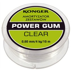 Power Gum Clear Shock Absorber 0.80mm 6kg 8m Method Feeder