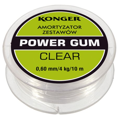 Power Gum Clear Shock Absorber 1.0mm 8kg 7m Method Feeder