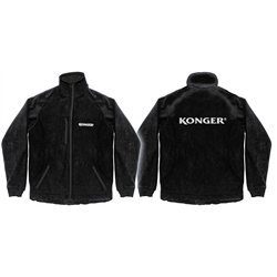Konger Black Fleece Jacket Size XXXL
