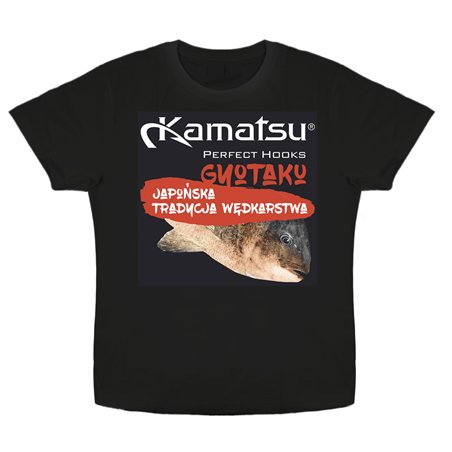 Kamatsu T-Shirt Gyotaku Black Size XXL
