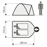 Tent 6 with Overwrap 280x210x150