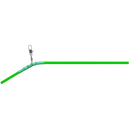 Polyline Anti-Tangle Tube with Swivel and Snap Eco Black 20cm