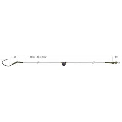 Catfish Rig with rattle Rattle Snake Hook 4/0 80cm/80lbs Dread Cat
