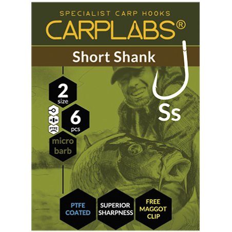 Carplabs Short Shank 2 Tytanowa Szarość Oczko