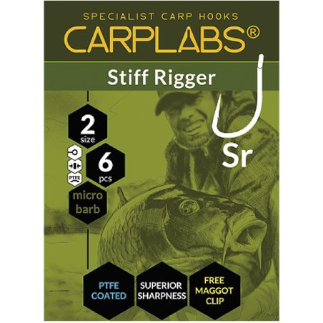 Carplabs Stiff Rigger 6 Tytanowa Szarość Oczko