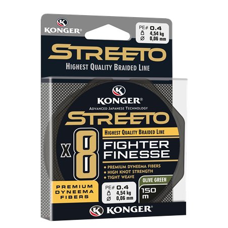 Streeto Fighter Finesse X8 Olive Green 0,04mm/150m