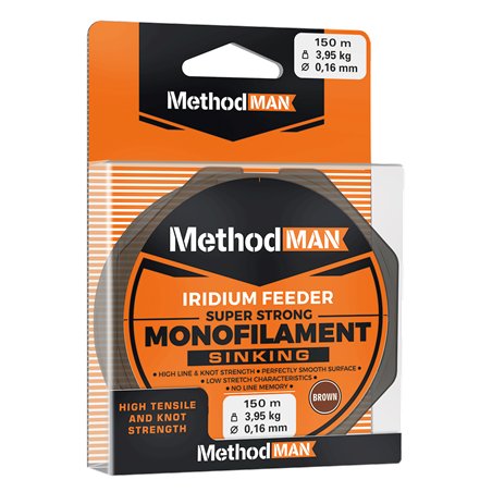 METHODMAN IRIDIUM FEEDER BROWN SINKING 0,230mm/150m