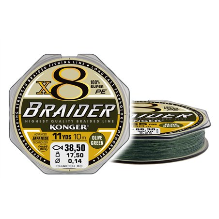 Braider X8 Olive Green 0.06/10m