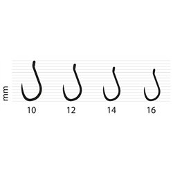 Hook Methodman Classic Grip Titanium Grey Barbless Size 16