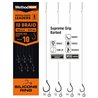 Method Feeder Rig With Rubber 3mm Methodman Supreme Grip Titanium Grey Barbed Size 10 Braid 0.12mm