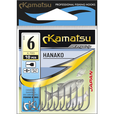 Kamatsu Hanako 10 Black Nickel Flatted Hook