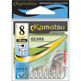 Kamatsu Iseama 3/0 Black Nickel Flatted Hook