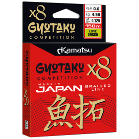 Braid Kamatsu Gyotaku X8 Lime Green 0,148mm/150m