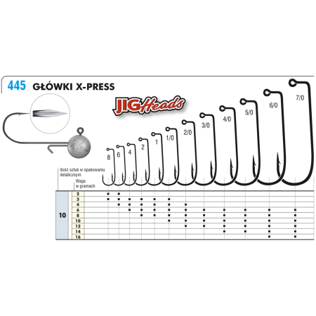 X-Press Jig Head 7/0-35g