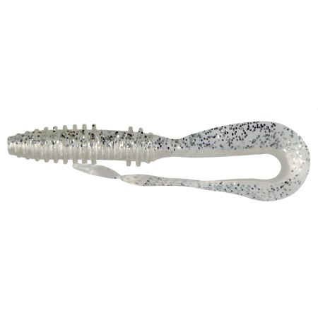 Big Tail Twist 6cm Glitter silver Twister