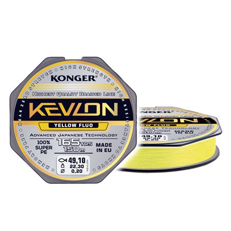 Kevlon Yellow Fluo X4 0.14/150m