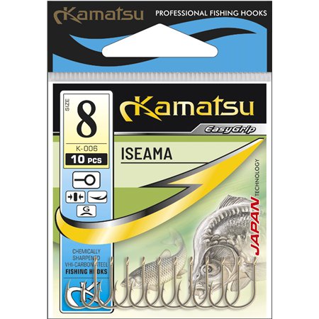 Kamatsu Iseama 2/0 Black Nickel Ringed Hook