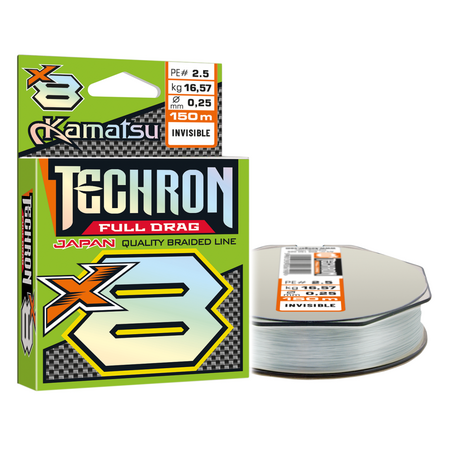 Plecionka Techron Full Drag X8 Invisible 0,04/150m PE 0,2