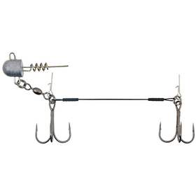 Trace Swimbait System Double Stinger 2/0 12cm 27kg Weighted 15g Spinning System