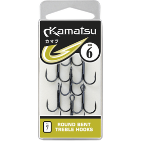 Kamatsu Round Bent Treble 8 Black Nickel Treble