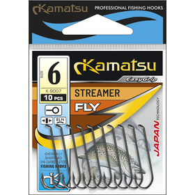 Kamatsu Streamer 4 Brown Ringed Hook