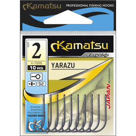 Kamatsu Yarazu 12 Black Nickel Ringed Hook
