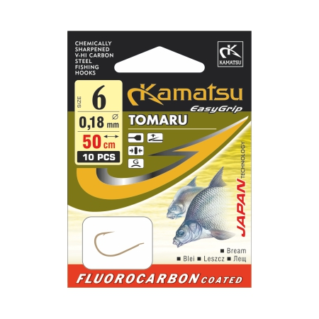 Snelled hook FC 50cm Bream Tomaru 8