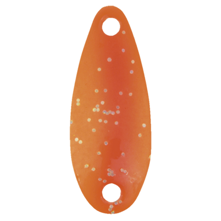 Spoon Trout Spoon 35 Glitter Fluo Orange & Silver