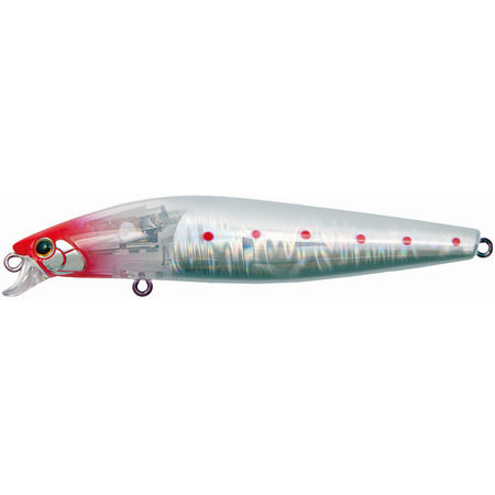 Wobbler Flash Minnow 99F Spotted White Holo