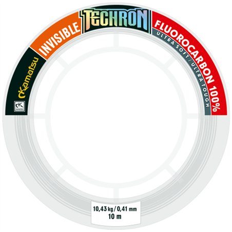 Techron Fluorocarbon 100% Hard Spinning Invisible 1.02mm/10m
