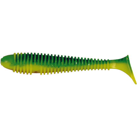 Grubber Shad 9.5cm Green hot lemon