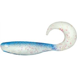 Shad Grub 6.4cm Mylar blue