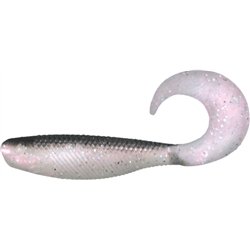 Shad Grub 6.4cm Black pearl glitter