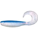 Shad Grub 6.4cm Blue pearl glitter