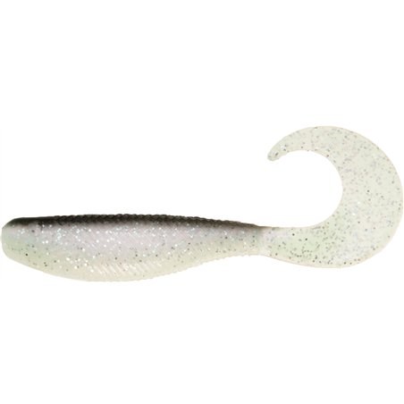 Shad Grub 8.9cm Black pearl glitter