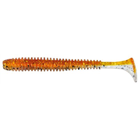 Grubber Shad Skinny 7,5cm Motoroil & glitter