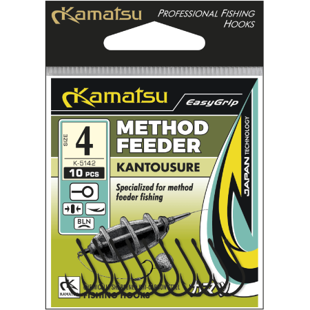 Kamatsu Kantousure Method Feeder 10 Black Nickel Ringed